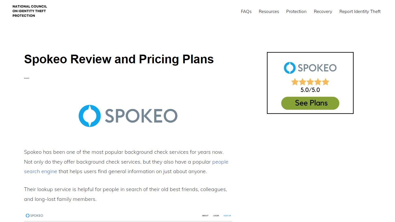 Spokeo Review and Plan Cost in 2022 - identity theft